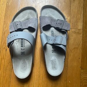 Birkenstock split leather Arizona sandals